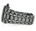 Jojino black steel iced out cz watch 20.00ct
