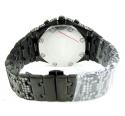Jojino black steel iced out cz watch 20.00ct