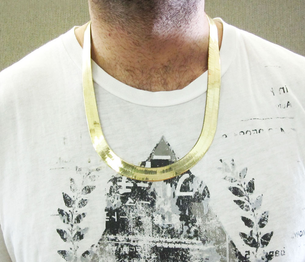 Wide herringbone chain sale