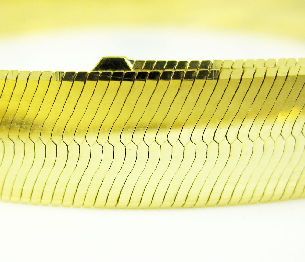 10k yellow gold herringbone chain 22-24