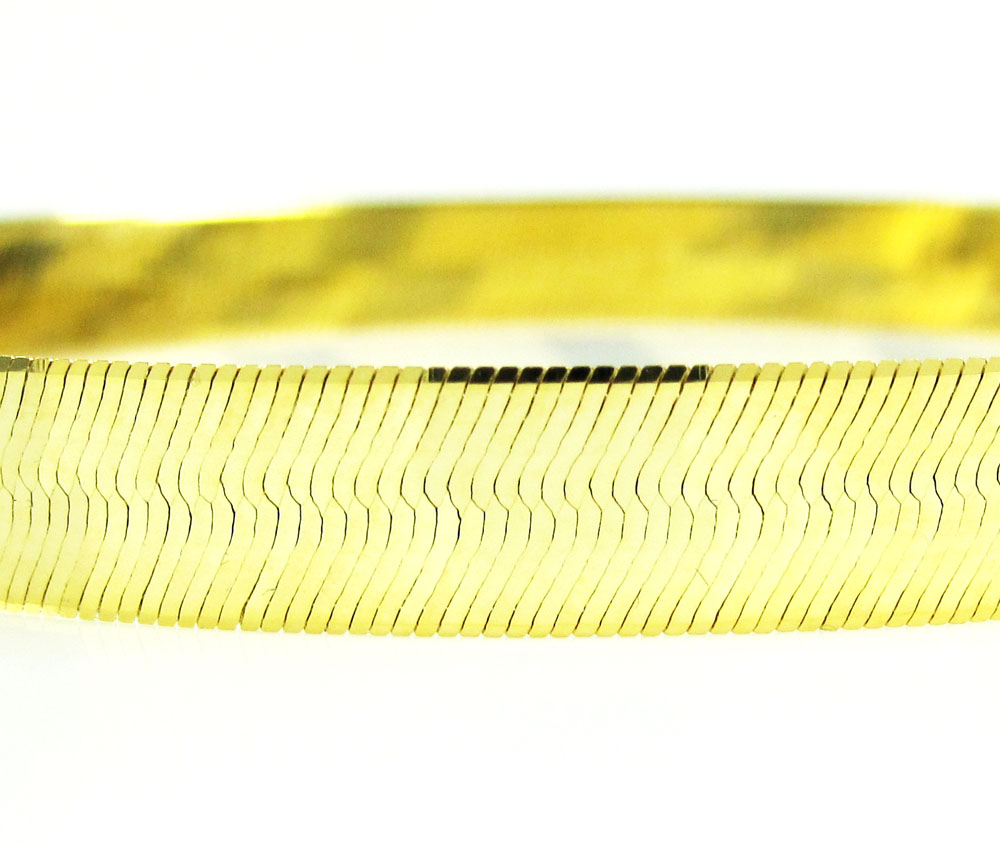 10k yellow gold herringbone chain 20-24 inch 5mm