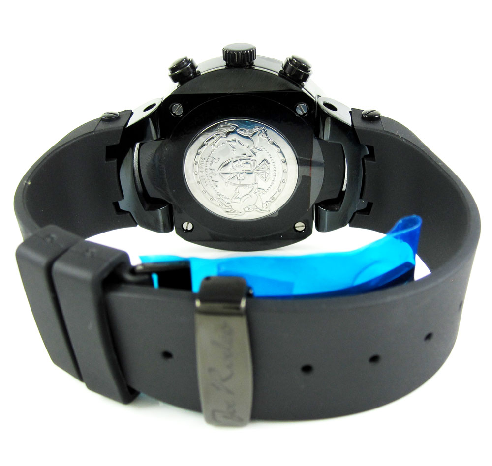 Mens joe rodeo black stainless steel diamond master watch 2.20ct jjm85 - Image 4