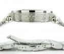 Mens joe rodeo white stainless steel diamond classic watch 3.50ct jcl50