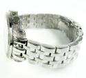 Mens joe rodeo white stainless steel diamond classic watch 3.50ct jcl50