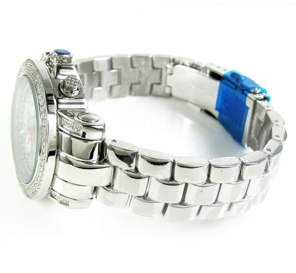 Ladies white stainless steel joe rodeo rio diamond watch 1.25ct jro6