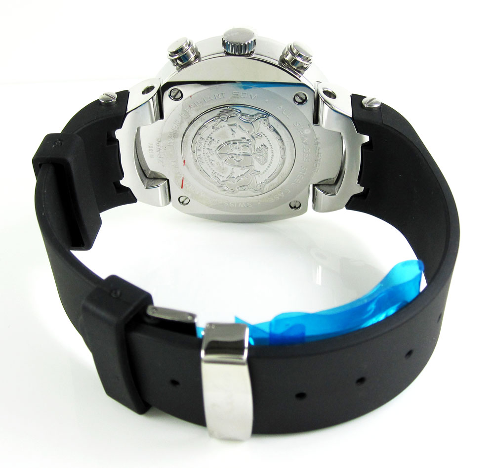 Mens joe rodeo white stainless steel diamond master watch 2.20ct jjm92