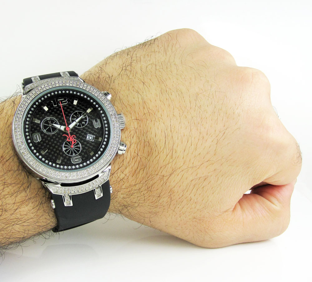 Mens joe rodeo white stainless steel diamond master watch 2.20ct jjm92 - Image 5