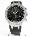 Mens joe rodeo white stainless steel diamond master watch 2.20ct jjm92