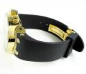 Mens joe rodeo yellow stainless steel diamond master watch 2.20ct jjm87