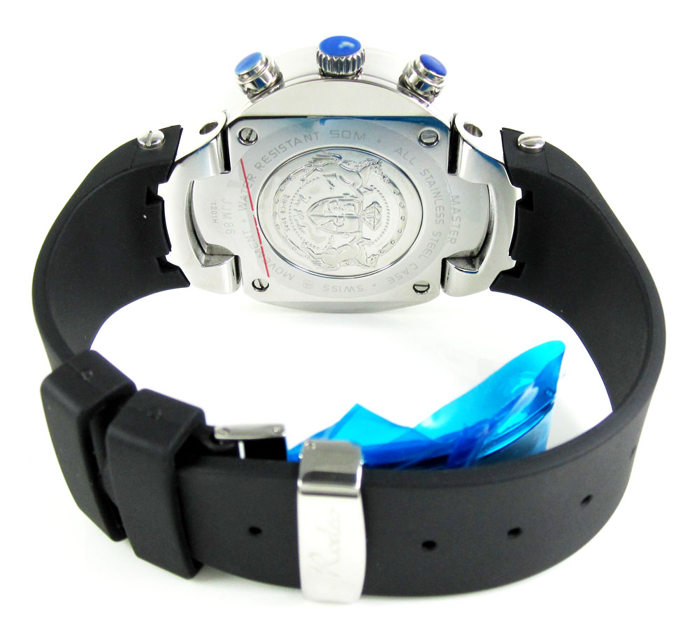 Mens joe rodeo white stainless steel diamond master watch 2.20ct jjm86 - Image 4