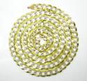 10k yellow gold diamond cut cuban chain 20-36 inch 12.5mm