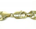 10k yellow gold diamond cut cuban chain 20-36 inch 12.5mm