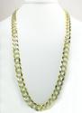 10k yellow gold diamond cut cuban chain 20-36 inch 12.5mm