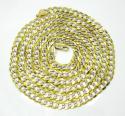 10k yellow gold solid diamond cut cuban chain 18-40 inch 5.7mm
