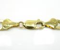 10k yellow gold solid diamond cut cuban chain 18-40 inch 5.7mm