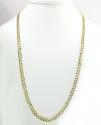 10k yellow gold solid diamond cut cuban chain 18-40 inch 5.7mm
