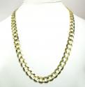 10k yellow gold thick cuban chain 22-36 inch 11.5mm