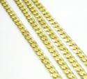 10k yellow gold skinny cuban chain 16-26 inch 2.5mm