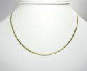 10k yellow gold skinny cuban chain 16-26 inch 2.5mm