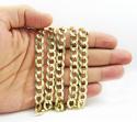 10k yellow gold thick cuban chain 18-40 inch 10mm