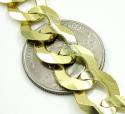 10k yellow gold thick cuban chain 22-36 inch 12.5mm
