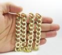 10k yellow gold thick cuban chain 26-36 inch 12.5mm
