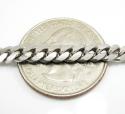 10k white gold solid miami bracelet 8.50 inch 5mm 