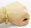 10k yellow gold franco bracelet 9 inch 5.30mm 