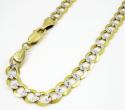 10k yellow gold diamond cut cuban bracelet 8 inch 5mm 