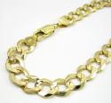 10k yellow gold cuban bracelet 8.50