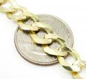 10k yellow gold cuban bracelet 8.50