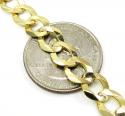 10k yellow gold cuban bracelet 8.50 inch 8mm