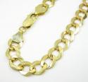 10k yellow gold cuban bracelet 8.50 inch 7mm 