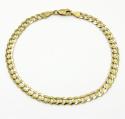 10k yellow gold cuban bracelet 8.5 inch 4.75mm 