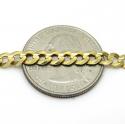 10k yellow gold cuban bracelet 8.5 inch 4.75mm 