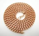 10k rose gold franco chain 40 inch 5.5mm