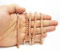 10k rose gold franco chain 40 inch 5.5mm