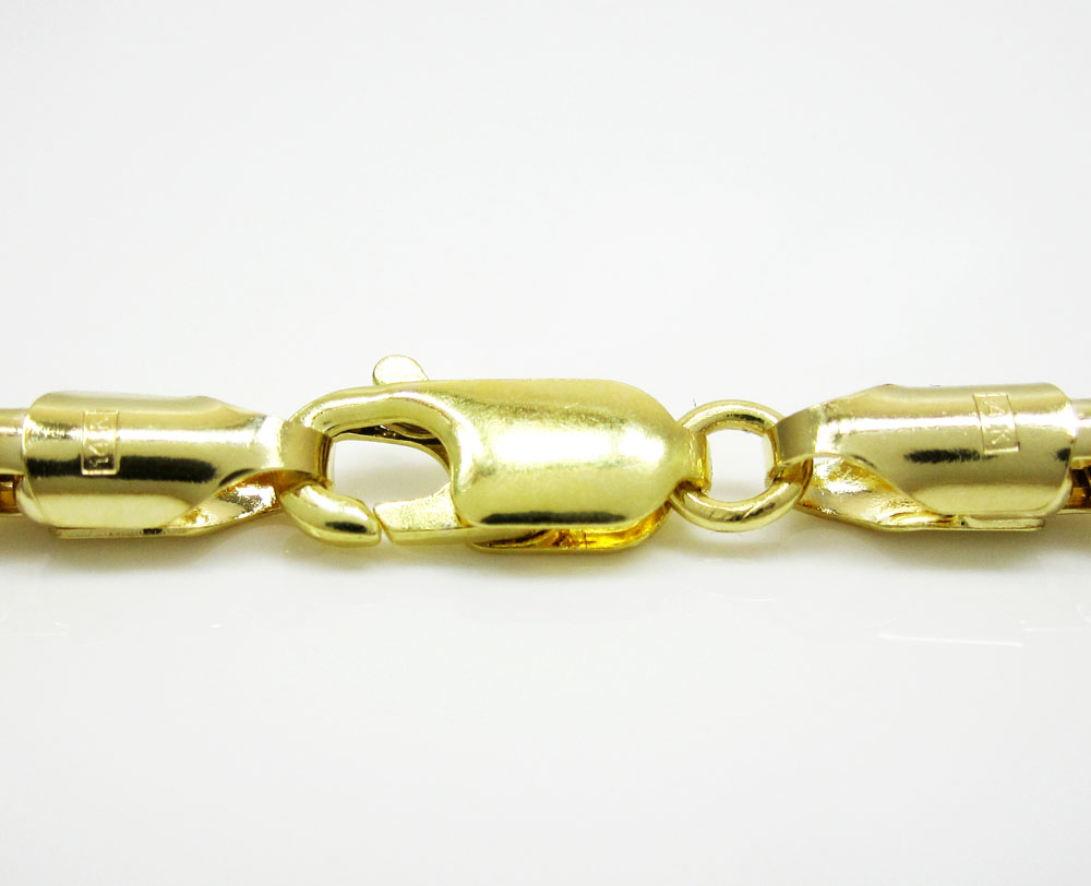 14k yellow gold italian box chain 22-30 inch 3.5mm