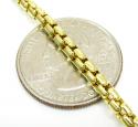 14k yellow gold italian box chain 22-30 inch 3.5mm