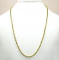 14k yellow gold italian box chain 22-30 inch 3.5mm