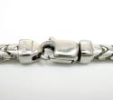 14k white gold solid franco link chain 20-30 inch 3.3mm