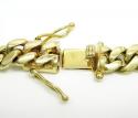 14k yellow gold solid thick miami link chain 20-30 inch 8.7mm
