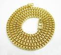 14k yellow gold solid tight franco link chain 20-30 inch 3mm