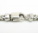 14k white gold solid tight franco link chain 20-30 inch 3mm