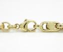 14k two tone gold fancy anchor link chain 22-24 inch 5-6mm