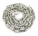 14k white gold fancy anchor link chain 20-24 inch 4.7mm