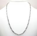 14k white gold fancy anchor link chain 20-24 inch 4.7mm