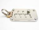 Mens baraka 18k solid rose & white gold mood & day diamond pendant 0.34ct