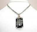 Mens baraka 18k solid rose & white gold mood & day diamond pendant 0.34ct