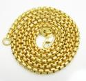 14k yellow gold solid box link chain 16-22 inch 2.5mm